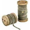 Image de Loberon Lot de 2 bobines de Ruban en Velours Liandis, Vert Olive