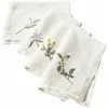 Image de LOBERON Lot de 4 serviettes Lentilly, blanc/multicolore