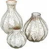 Image de Loberon Lot de 3 vases Frido, argenté Vieilli