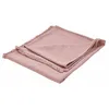 Image de Loberon Herepian Plaid - Coton Doux - Fines Franges, Rose