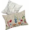 Image de Loberon Eleonoire Lot de 2 Housses de Coussins - Partiellement brodé à la Main - Pur Coton, Multicolore