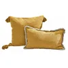 Image de Loberon Rabea Lot de 2 Housses de Coussins - Pur Coton - Agréablement Doux, Jaune