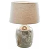 Image de LOBERON Lampe à poser Leonarda, argenté vieilli/crème