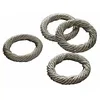 Image de LOBERON Lot de 4 ronds de serviettes Alea, argenté