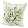 Image de Loberon Mistletoe Housse de Coussin - Motifs naturels imprimés - Une déco dans l’Esprit Nature, Blanc/Vert