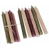 Image de Loberon Bauceau Lot de 12 Bougies - Finition Rustique - Peint à la Main, Multicolore