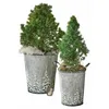 Image de Loberon Lot de 2 seaux Pavie, Gris/Vert