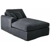 Image de Loberon Chaise longue Seaford - Rembourrage de qualité supérieure - Design simple - Housse et housses lavables et amovibles - Canapé, siège/chaise longue, coton, bois de bouleau, bois de pin, gris
