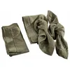 Image de LOBERON Lot de 4 serviettes Covent Garden, vert olive