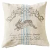 Image de Loberon La Lapin Housse de Coussin - avec Motif de Lapin et Ornements Chics - Beaux Tons naturels, Beige