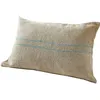Image de Loberon Housse de Coussin Arrentès, Beige/Bleu