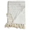 Image de Loberon Plaid Marpent, crème/Gris