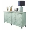 Image de Loberon Commode Resplandor, style shabby chic unique, espace de rangement généreux, ornements détaillés, armoire de commode, bois de pin, contreplaqué, polyrésine, bleu antique