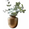 Image de Loberon Toulane Vase - Finition vieillie Bronze - Fonte d’Aluminium Durable, Laiton Vieilli