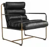 Image de Loberon Fauteuil Jelvano, noir/bronze antique