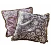 Image de Loberon Lalluga Lot de 2 Housses de Coussins - Pur Coton - Doux et Moelleux, Violet