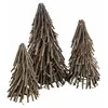 Image de Loberon Lot de 3 sapins décoratifs Orilev, Marron