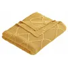 Image de Loberon Cresil Plaid - Plaid tricoté - Pur Coton, Jaune
