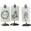 Image de LOBERON Lot de 3 images avec support Herveline, gris/bleu/blanc