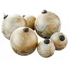 Image de Loberon Lot de 6 Boules de Noël Nymeria, crème/doré