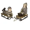 Image de Loberon Lot de 2 Figurines décoratives Xavienne, Multicolore