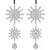 Image de Loberon Klerven Lot de 2 décorations de Noël - Perles de Verre miroitantes - Suspensions Velours, argenté