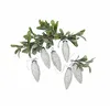 Image de Loberon Lot de 6 décorations à Suspendre Fréderise, Blanc Vieilli