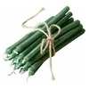 Image de Loberon Lysarion Lot de 20 Bougies - Teintées dans la Masse - sans Odeur, Vert
