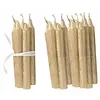 Image de Loberon Noufa Lot de 20 Bougies - Coulé à la Main - Cire d’Odeur Neutre, Or
