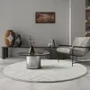 Image de the carpet Bahar Shaggy Tapis de Salon élégant et Design à Poils Longs, Doux et Facile d'entretien, en Losange crème, 160 cm, Rond