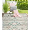 Image de the carpet Palma - Tapis d'extérieur, résistant aux intempéries & aux UV, Convient pour l'intérieur et l'extérieur, Crème, 140 x 200 cm