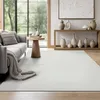 Image de the carpet Mistra   Tapis d’intérieur Moderne, Durable et Facile à Nettoyer, idéal pour Salon, Cuisine ou Salle à Manger, utilisable Aussi en extérieur, Crème, 140 x 200 cm