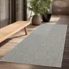 Image de the carpet Mistra   Tapis d’intérieur Moderne, Durable et Facile à Nettoyer, idéal pour Salon, Cuisine ou Salle à Manger, utilisable Aussi en extérieur, Gris, 80 x 200 cm