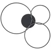 Image de Lindby LED Plafonnier Rayk à intensité variable (Moderne) en Noir e. a. pour Salon & Salle manger (1 lampe,à), Eclairage Lampe Luminaire Plafond Eclerage