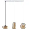 Image de Lucande Suspension en verre Wilja à intensité variable (Antique, Classic) Beige Verre e. a. pour Salon & Salle manger (à 3 lampes E27) Luminaire Lampe plafond