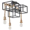 Image de Lucande Plafonnier Andrik à intensité variable (Moderne) en Noir Métal e. a. pour Salon & Salle manger (à 3 lampes, E27) Luminaire Lampe Plafond Eclerage Eclairage