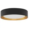 Image de Lindby LED Plafonnier Kambia (Moderne) en Noir Aluminium e. a. pour Salon & Salle à manger (1 lampe,à), Eclairage Lampe Luminaire Plafond Eclerage Interieur
