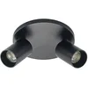Image de Arcchio Spot Brinja à intensité variable (Moderne) en Noir Aluminium e. a. pour Couloir (à 2 lampes, GU10) Lampe encastrable plafonnier applique