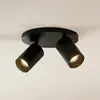 Image de Spot Arcchio Brinja, noir, rond, Ø 6 cm, à 2 lampes, GU10