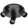 Image de Arcchio Spot Brinja à intensité variable (Moderne) en Noir Aluminium e. a. pour Couloir (à 3 lampes, GU10) Lampe encastrable plafonnier applique