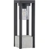 Image de Lucande Luminaire extérieur Kalisa à intensité variable (Moderne) en Gris Aluminium (1 lampe,à E27), Borne lumineuse borne luminaire pour socle