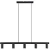 Image de Lindby Suspension Baliko à intensité variable (Moderne) en Noir Métal e. a. pour Salon & Salle manger (à 5 lampes, GU10) Luminaire Lampe Plafond Plafonnier