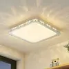 Image de Plafonnier LED Lindby Lorand, cristaux, CCT, télécommande