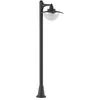 Image de Lindby Luminaire extérieur Elinda à intensité variable (Traditionnel) en Noir Aluminium (1 lampe,à E27), Borne lumineuse borne luminaire pour socle