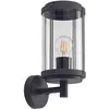 Image de Lindby Applique Exterieur Ojali à intensité variable (Moderne) en Noir Aluminium (1 lampe,à E27), Murale Luminaire Lampe Jardin Eclairage