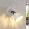 Image de Lindby spot Sanrike, hauteur 16 cm, à 1 lampe, blanc, céramique