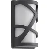 Image de Lindby Applique Exterieur Femani à intensité variable (Moderne) en Noir Aluminium (1 lampe,à E27), Murale Luminaire Lampe Jardin Eclairage