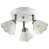 Image de Lindby Spot Efgenia à intensité variable (Traditionnel) en Blanc Céramique e. a. pour Salon & Salle manger (à 3 lampes, E14) Lampe encastrable plafonnier applique