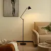 Image de Lampe sur pied Lucande Phina, noir/blanc, réglable, E27