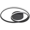 Image de Lindby LED Plafonnier Emisua à intensité variable (Moderne) en Noir Aluminium e. a. pour Salon & Salle manger (1 lampe,à), Eclairage Lampe Luminaire Plafond Eclerage
